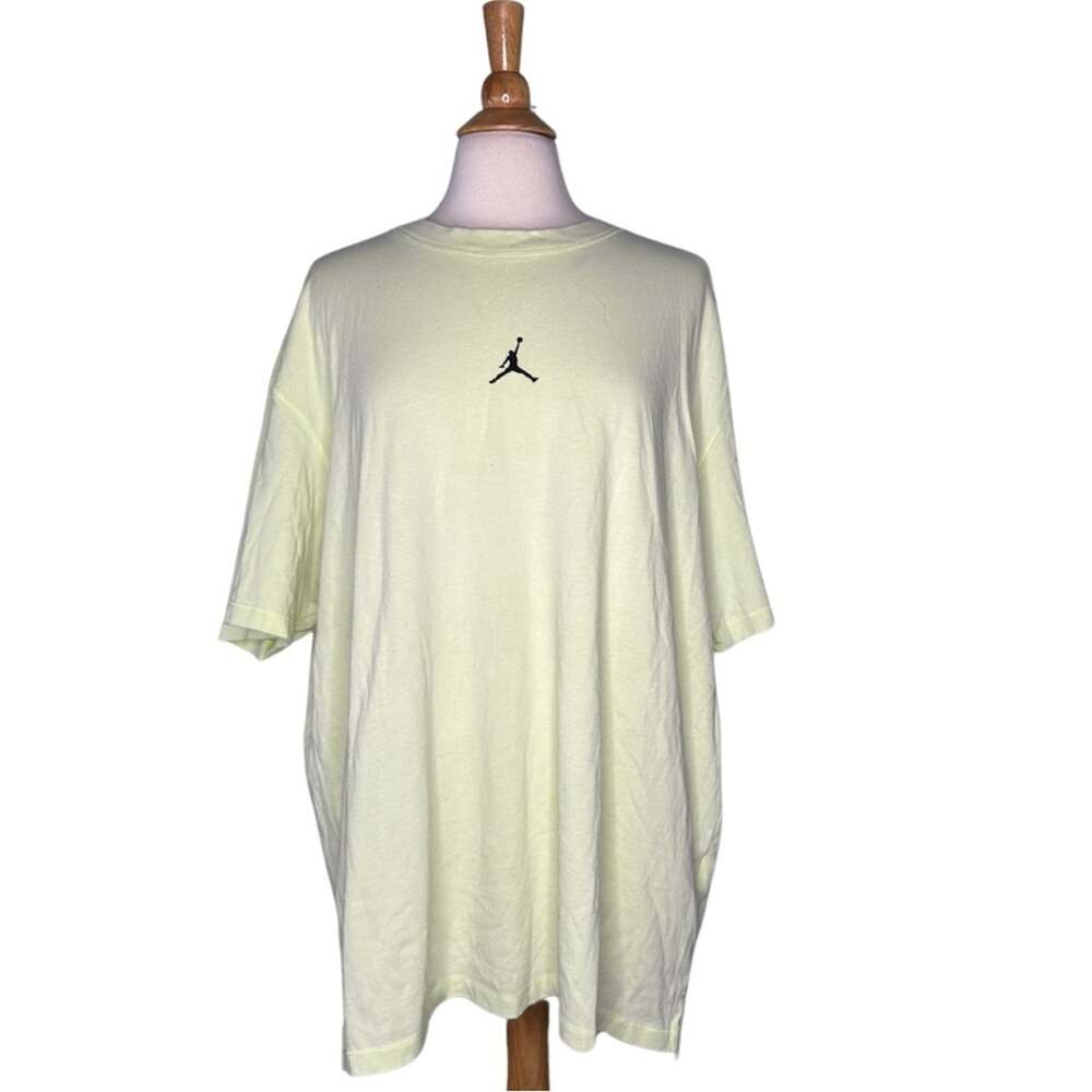 Nike Air Jordan Light Butter Yellow T-Shirt Pastel Athletic Casual Everyday